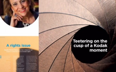 Articulo de Begoña Sánchez Ramos publicado en InCOMPLIANCE   Revista corporativa de International Compliance Association (ICA)  asks how companies can achieve a corporate focus on human rights